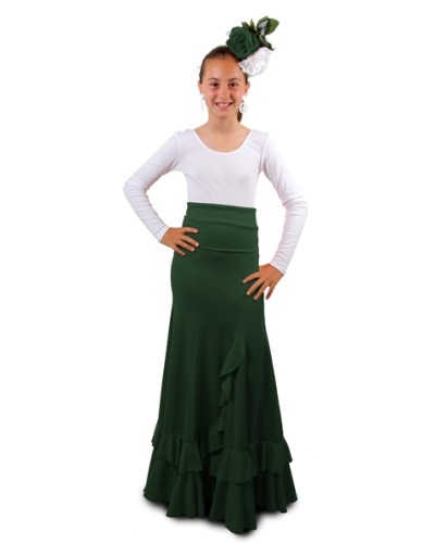 Girls Flamenco Dance Skirt, Model Salon