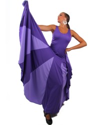 Flamenco Dancing Dress With Godet <b>Colour - Purple, Size - 38</b>