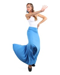 Flamenco Skirt Regular Waist, Mod: Sacromonte <b>Colour - Blue, Size - XS</b>