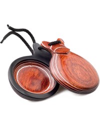 Red Wood Vained Castanets <b>Colour - Red, Size - Nº5</b>