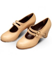 Flamenco shoes Gallardo Mercedes II <b>Colour - Beige, Size - 33</b>