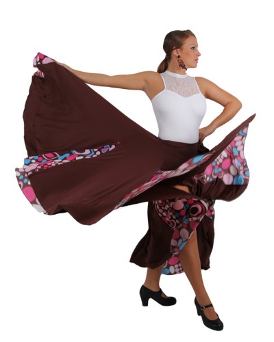Flamenco Patterned Skirt, Model EF-007