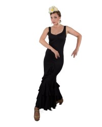 Flamenco Dress For Dancers <b>Colour - Black , Size - XS</b>