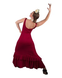 Flamenco Dress For Dancers <b>Colour - Burgundy, Size - S</b>