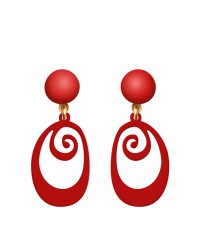 Girl's Flamenco Earrings <b>Colour - Red, Size - S</b>