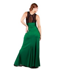 Flamenco Skirt High Waist, Model Sacromonte <b>Colour - Green, Size - XL</b>
