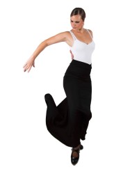 Flamenco Skirt Regular Waist, Mod: Sacromonte <b>Colour - Black , Size - XS</b>