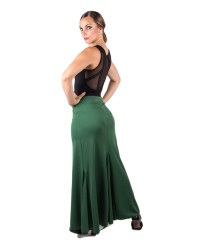 Flamenco Skirt Regular Waist, Mod: Sacromonte <b>Colour - Green, Size - XS</b>