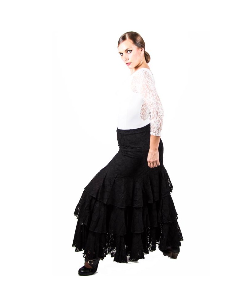 Lace Flamenco Skirt For Dance