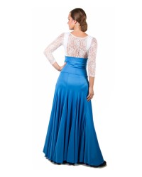Flamenco Skirt High Waist, Model 8 Godet <b>Colour - Blue, Size - XXL</b>