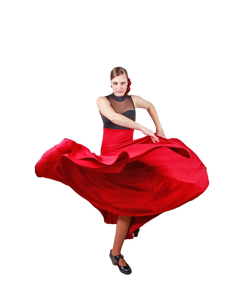 red flamenco dress
