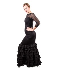 Women Flamenco Skirt - Mod Sol <b>Colour - Black , Size - L</b>