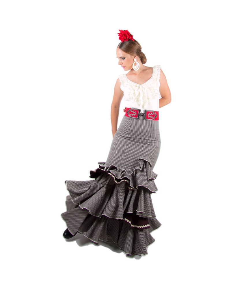 Flamenco skirt high waist